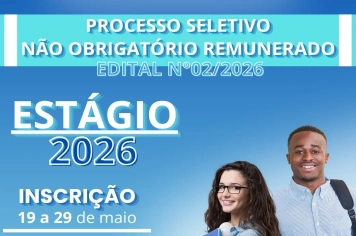 Processo Seletivo de Credenciamento de Estudantes para preenchimento de vagas e formação de cadastro reserva para estágio não obrigatório remunerado.
