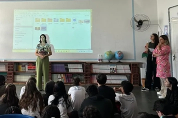 Ação conjunta com estudantes de Monte Sião alerta para perigos ocultos do cigarro eletrônico e bebidas energéticas
