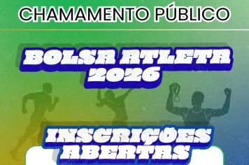 Prefeitura Municipal divulga Chamamento Público para o Bolsa Atleta 2026 