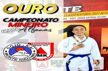 Monte-sionense Maria Clara é campeã da etapa classificatória para o Campeonato Mineiro