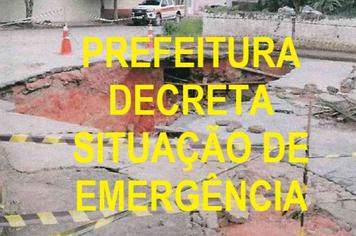 PREFEITURA DECRETA SITUAÇÃO DE EMERGÊNCIA NAS ÁREAS DO MUNICÍPIO ATINGIDAS PELAS ENXURRADAS NO DIA 01/04