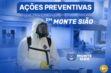 Vigilância em Saúde de Monte Sião realiza nebulização para combate à dengue e outras doenças