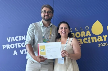 Monte Sião recebe o Selo Ouro de Cobertura Vacinal no Evento Conexão Minas Saúde