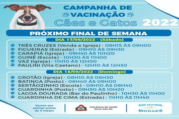 3545 CÃES E GATOS JÁ FORAM VACINADOS DURANTE CAMPANHA ANTIRRÁBICA
