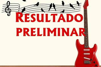 RESULTADO PRELIMINAR - Nº001/2021 - Professor de Educação Básica em Música