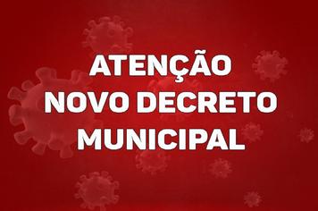 PREFEITURA PUBLICA NOVO DECRETO MUNICIPAL COM RELAÇÃO A COVID-19