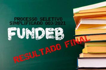 PROCESSO SELETIVO SIMPLIFICADO nº 003/2021 - FUNDEB