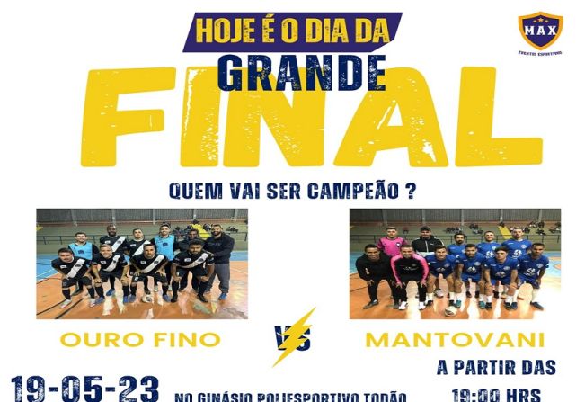 Campeonato Regional de Futsal tem grande final nesta sexta-feira 19/05.