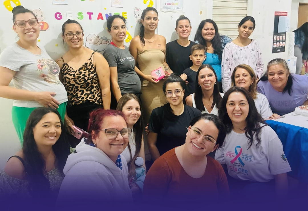 ESF São Simão orienta gestantes sobre cuidados com o bebê e saúde bucal infantil