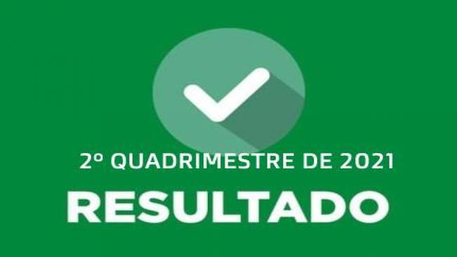 DEMONSTRATIVO DE RESULTADOS - 2º QUADRIMESTRE DE 2021