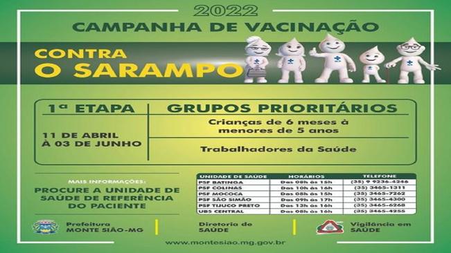 CAMPANHA DE VACINAÇÃO CONTRA O SARAMPO