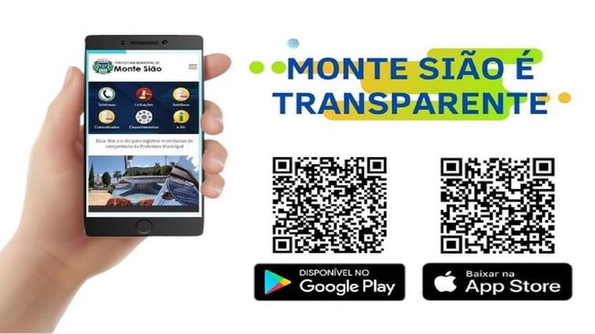 BAIXE EM SEU CELULAR O APP MONTE SIÃO TRANSPARENTE