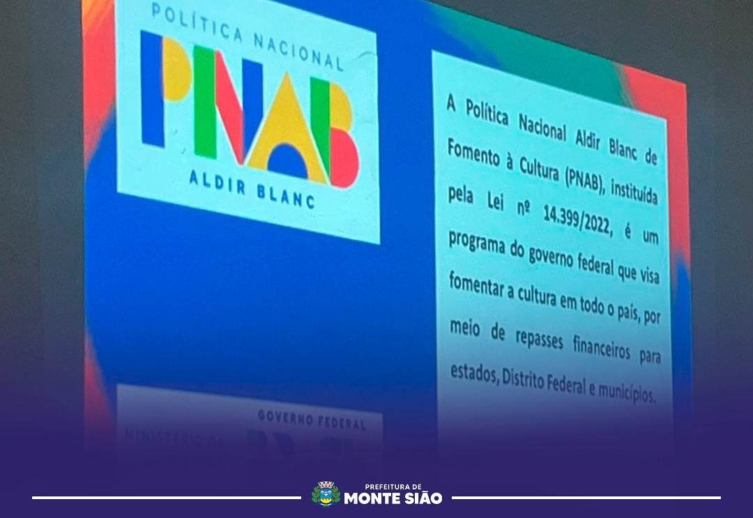 Monte Sião avança na construção do plano de aplicação da lei Aldir Blanc - ciclo 2