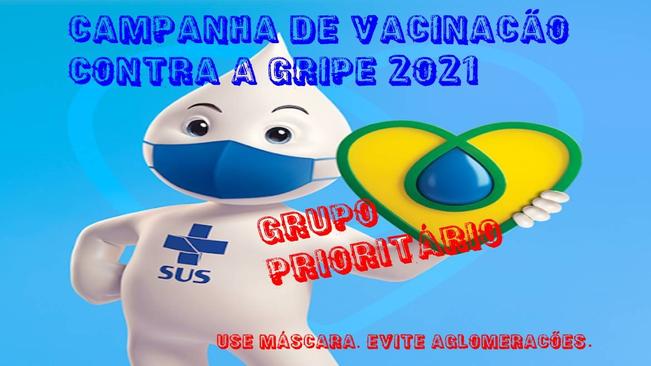 VACINAÇÃO CONTRA GRIPE 2021 - GRUPO PRIORITÁRIO