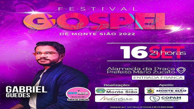 SHOW GOSPEL É A ATRAÇÃO DESTA SEXTA-FEIRA EM MONTE SIÃO