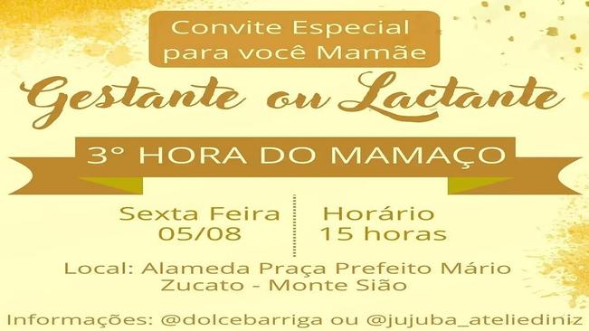 DIA DO MAMAÇO ACONTECE EM MONTE SIÃO